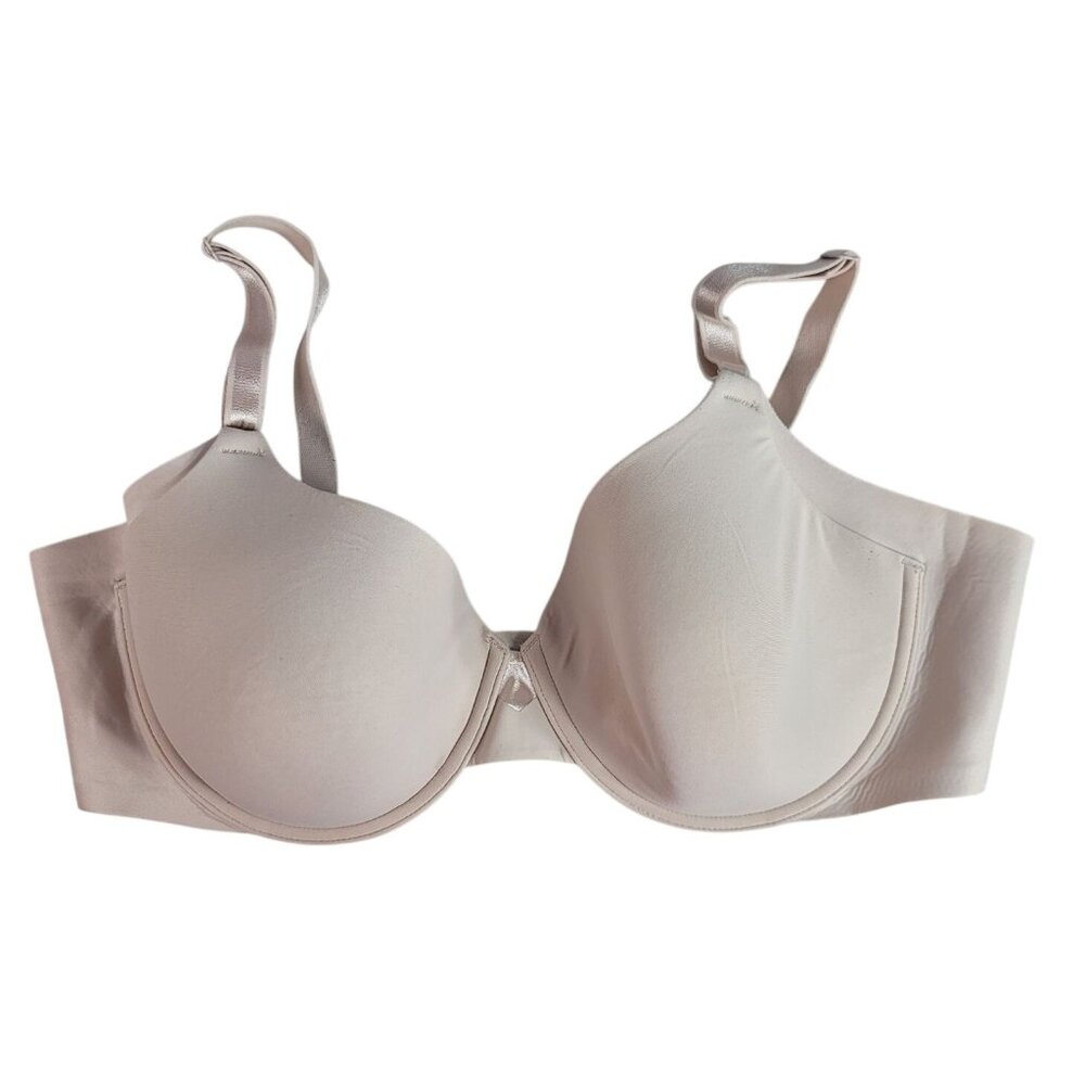 Olga No Side Effects Contour Underwire Bra Tan Nude 40C Adj Seamless Cup Molded